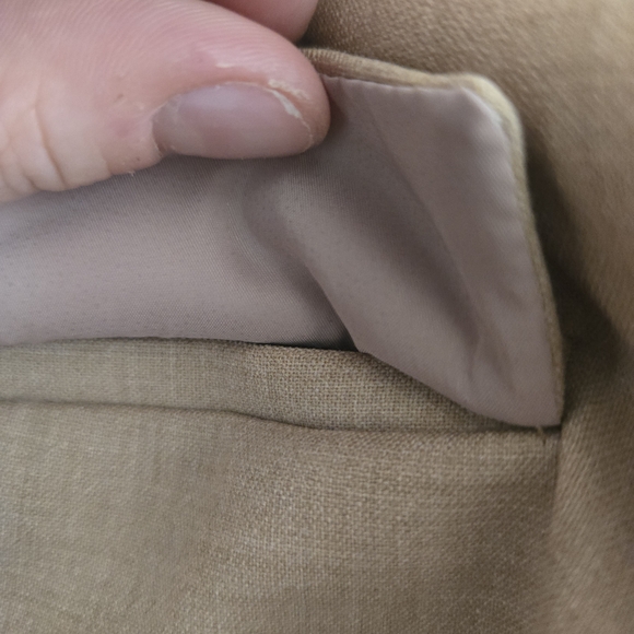 NWT Babaton Bader Wide-Leg Cargo Trousers in Camel Brown - Picture 9 of 11